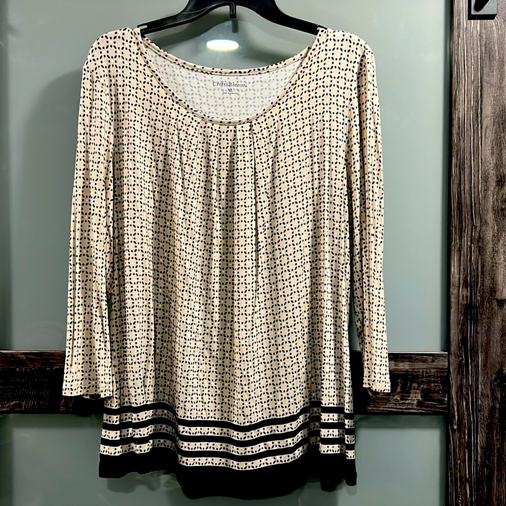 Croft & Barrow 3/4 sleeve blouse. Size XL